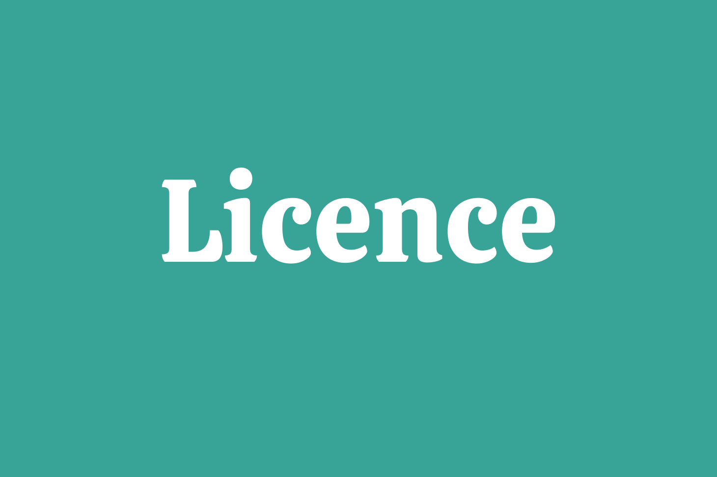 licence vignette